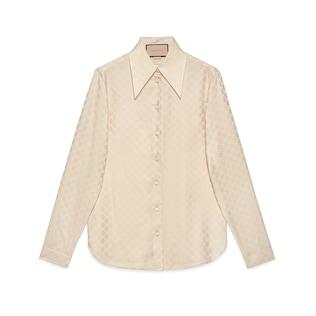 Gg Silk Crepe Shirt