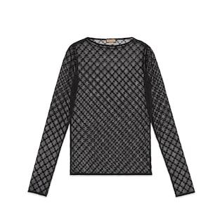 Gg Star Tulle Top
