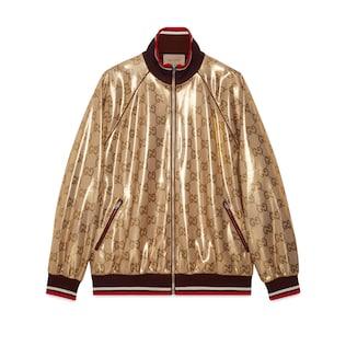 Gg Technical Jersey Zip Jacket