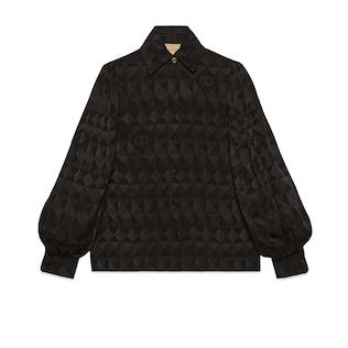 Geometric Gg Crêpe Satin Shirt