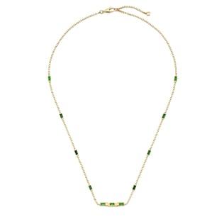 Gucci Link to Love Baguette Tourmaline Necklace