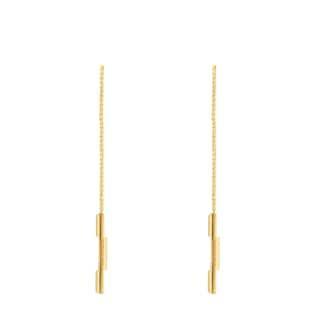 Gucci Link to Love Chain Earrings With 'Gucci' Bar
