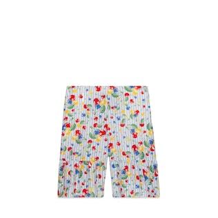 Gucci Cherries Striped Print Cotton Short