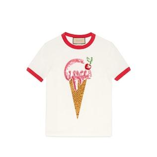 Gucci Ice Cream Cotton Jersey T-Shirt