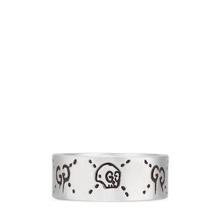 GucciGhost skull ring in silver