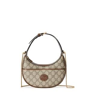 Half-moon-shaped mini bag with Interlocking G