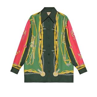 Harness and Double G Silk Shirt