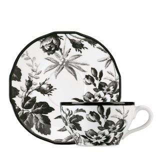 Herbarium Teacup and Saucer, Set of Two