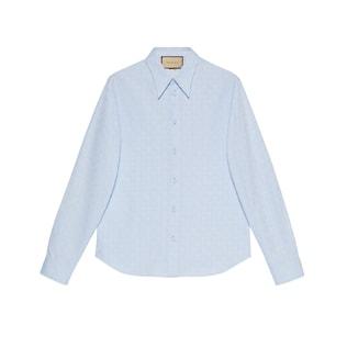 Horsebit Jacquard Cotton Shirt