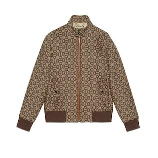 Horsebit Jacquard Wool Jacket