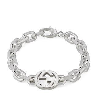 Interlocking G and flower earrings