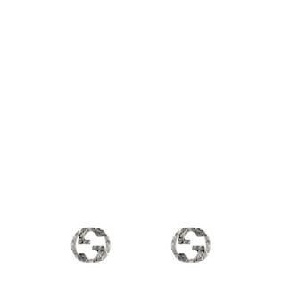 Interlocking G earrings in silver