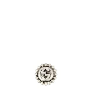 Interlocking G engraved brooch