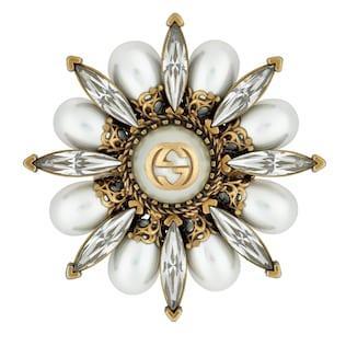 Interlocking G flower ring