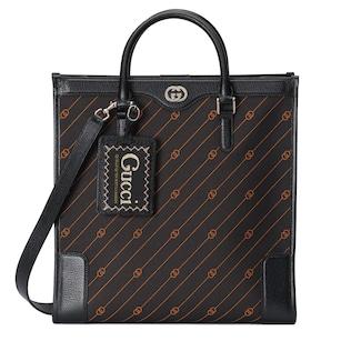 Interlocking G jacquard tote