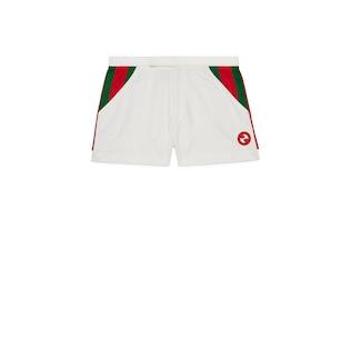 Jersey Shorts With Web Stripe