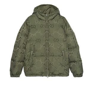 Jumbo Gg Canvas Down Jacket