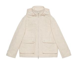 Jumbo Gg Canvas Puffer Jacket