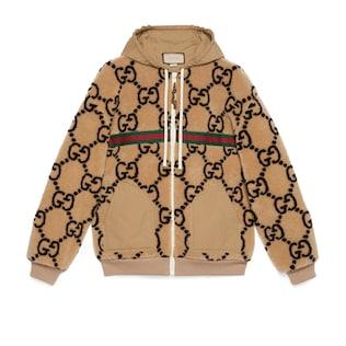 Maxi Gg Wool Jersey Jacket