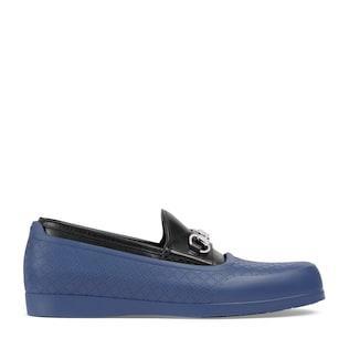 Men's rhodium Horsebit loafer