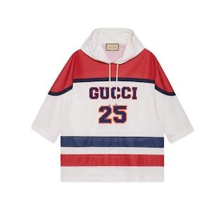 Mesh Fabric Sweatshirt With Patch