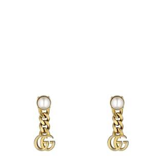 Pearl Double G earrings