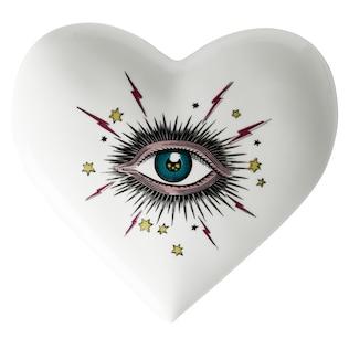 Porcelain Box With Star Eye Print
