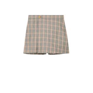Prince of Wales Wool Hemp Skort