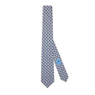 Round Interlocking G Printed Tie