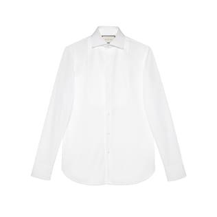 Sea Island Cotton Plastron Shirt