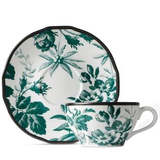 Set of Two Herbarium Teacup and Saucer