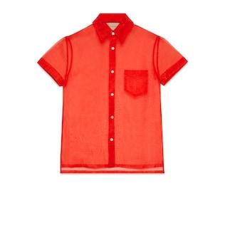 Sheer Nylon Organza Shirt