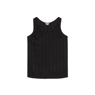 Silk Crêpe Satin Sleeveless Top
