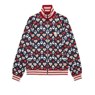 Square G Print Technical Jersey Jacket