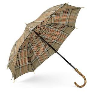 Square G Tartan Print Nylon Umbrella