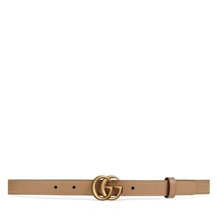 Thin Belt With Double G Buckle