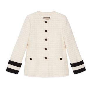 Tweed Collarless Jacket