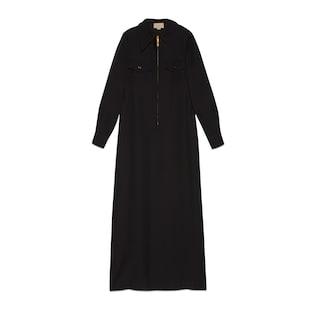 Viscose Silk Maxi Dress With Belt