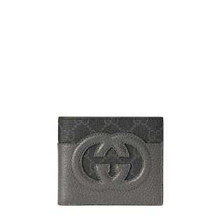 Wallet with cut-out Interlocking G