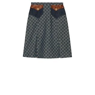Washed Organic Denim Skirt