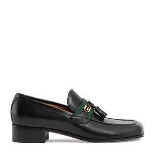 Women's loafer with Web Interlocking G