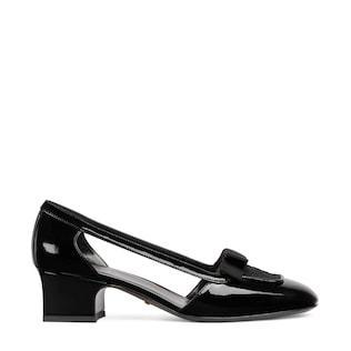 Women's pump with GG canvas