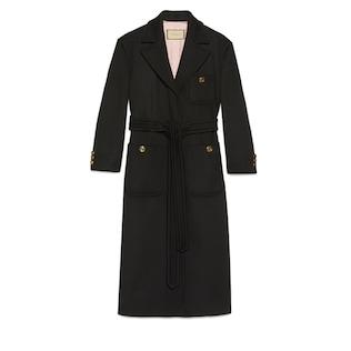 Wool Coat With Belt