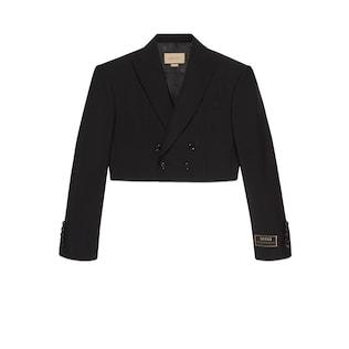 Wool Mohair Cropped Jacket