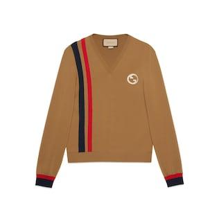 Wool Sweater With Interlocking G