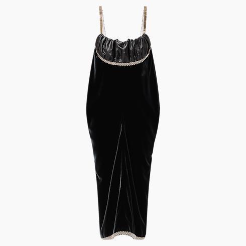 Bead Trim Slip Dress