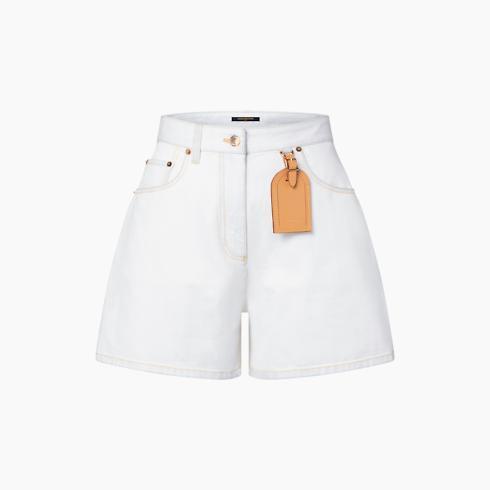 Bleached Denim Shorts