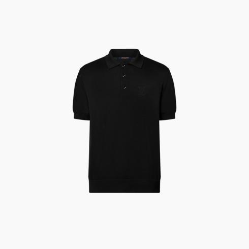 Cashmere and Cotton Blend Short-Sleeved Polo