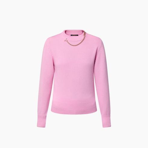 Chain Detail Cashmere Sweater