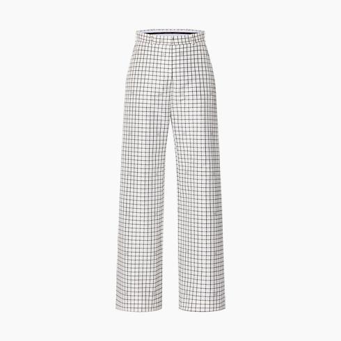 Check Print Pants